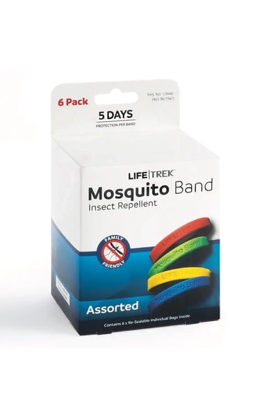 Genrics سوار ناموس من السيليكون من لايف تريك (عبوة من 6 قطع)