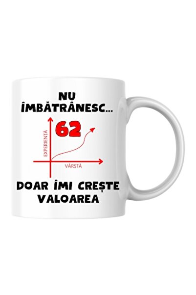T&M Personalizare Cană personalizată - Nu îmbătrânesc, 62 de ani, doar câștig...