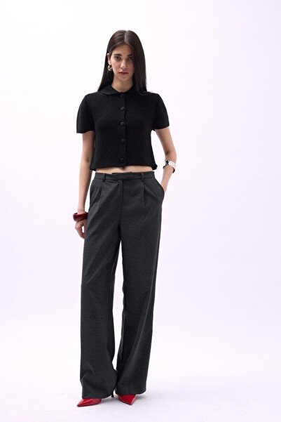 Omarı    Baby Collar Buttoned Blouse