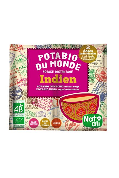 JollyMag Supa instant stil indian cu legume, bio, 2x 8.5g, Nat-ali