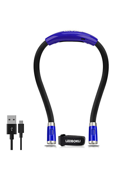 NEO Lampa de lectura, Plastic/Silicon, LED, Luminozitate reglabila, Albastru