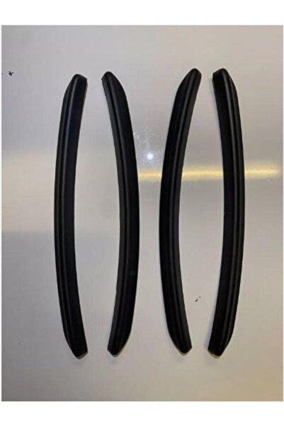 Aftermarket Universal Mat Siyah Çamurluk Dodiği Çıtası 4 Prc Flap Set