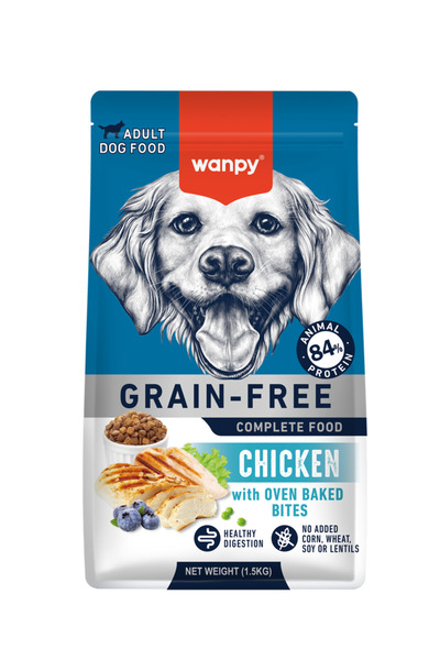 Wanpy Tavuklu Tahılsız Yetişkin Köpek Maması 1.5 Kg