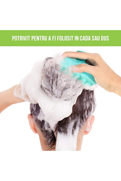 NEO Hair massage device - Silicone brush for cleaning and shampooing the scalp, tonic