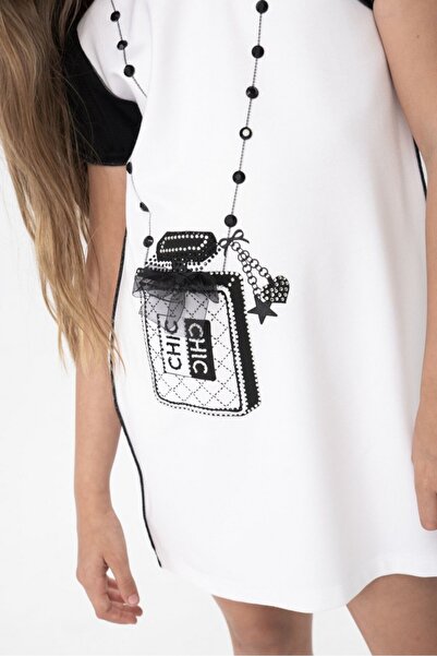 Boboli Black and White Dress, Chic Design