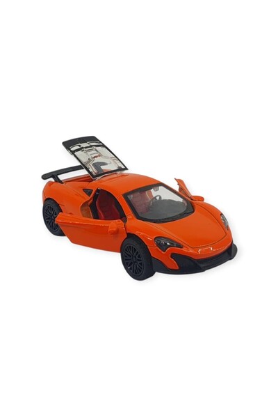 Vardem Pull and Drop Car Metal - 3661C- Orange