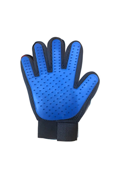 NEO Manusa tip perie animale, Silicon, Mana dreapta, 23.2x17.2 cm, Albastru/N...