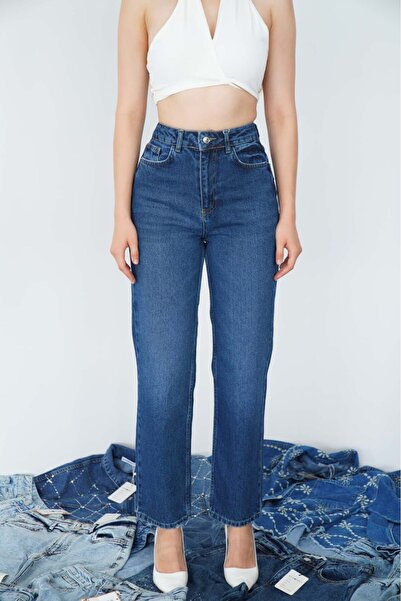 DEMOİSELLE Pantaloni de damă din denim Pipe Bachea