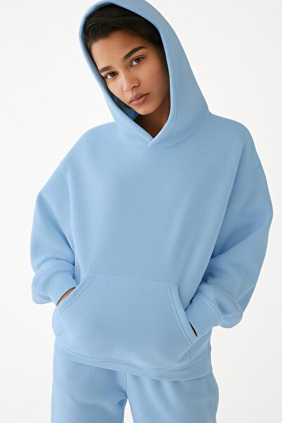 E-ROMA 3 İPLİK PENYE ÜNİSEX KAPÜŞONLU SWEAT