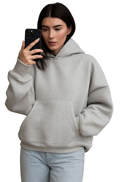 DM DOLCE MORE Hanorac unisex din bumbac pieptănat cu 3 fire