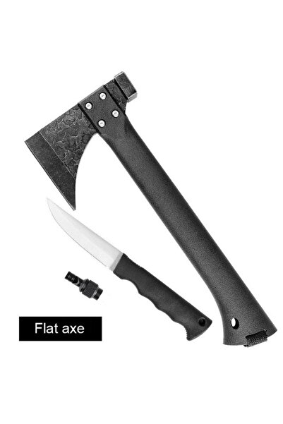 NEO Πολυλειτουργικό τσεκούρι επιβίωσης Neo™ Campy® από σύνθετο υλικό, μαύρο, εύχρηστο, μακριά λαβή,