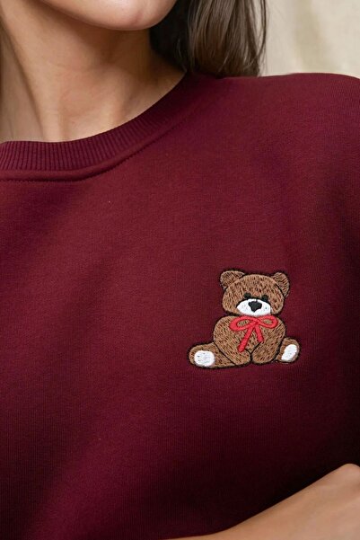 Hiccup Κεντημένο φούτερ από βαμβάκι με χαλαρή εφαρμογή