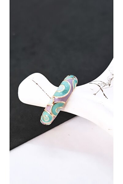 Serenity خاتم زاماك مطلي بالنحاس الأصفر الملون من الساتان مينلي