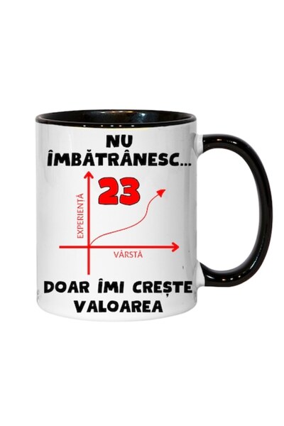 T&M Personalizare Cană personalizată - Nu îmbătrânesc, 23 de ani, doar cresc ...