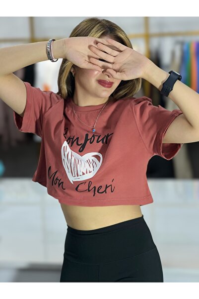 Sheesy بلوزة بونجور قصيرة من الأعلى