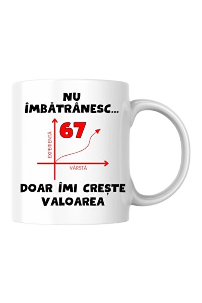 T&M Personalizare Cană personalizată - Nu îmbătrânesc, 67 de ani, doar cresc ...