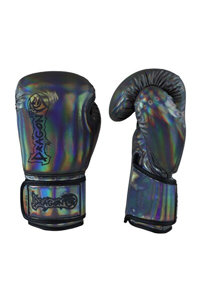 Dragondo 30134-P Glossy Boks Eldiveni Parlak Gri Kick Boks Eldiveni Muay Thai Eldiveni