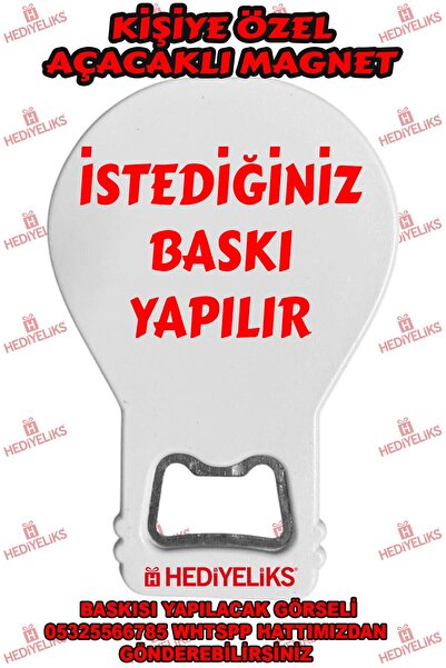 HEDİYELİKS Kişiye Özel Baskılı Açacaklı Magnet - 20 adet