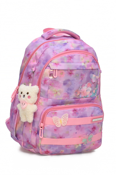 ELATAE Girl's 3-Piece Elementary School Bag Set School Bag & Thermal Lunch Bag & Pen Holder 1490