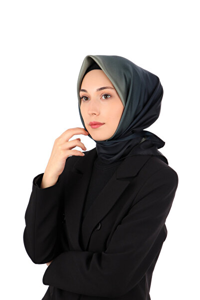 Bursa İpek Eșarfă de mătase Sura cu gradient bej bleumarin