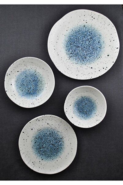 Qualitev 2 Kişilik 8 Parça Porselen Yemek Takımı Melina - Porselen Tabak Yemek Seti