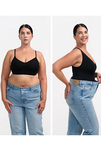 FANLEY Women's Mamey Model Seamless Snap-On Shaping Bodysuit Corset – Waist, Body Shaper