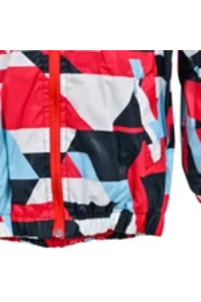 Mamboo Waterproof Jacket with Hood for Boys in Shades of Red, Gray, Black