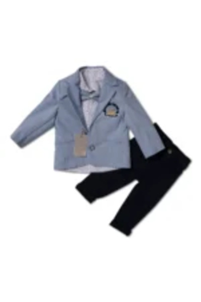 Mamboo Costum elegant pentru băieți cu papion