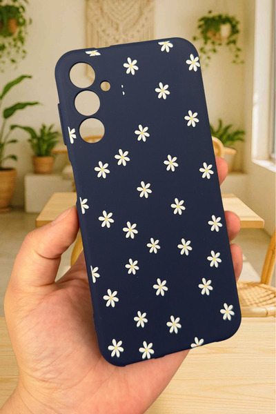 Vip Case Samsung Galaxy A25 Uyumlu Mini Papatya Desenli Silikon Darbe Emici K...