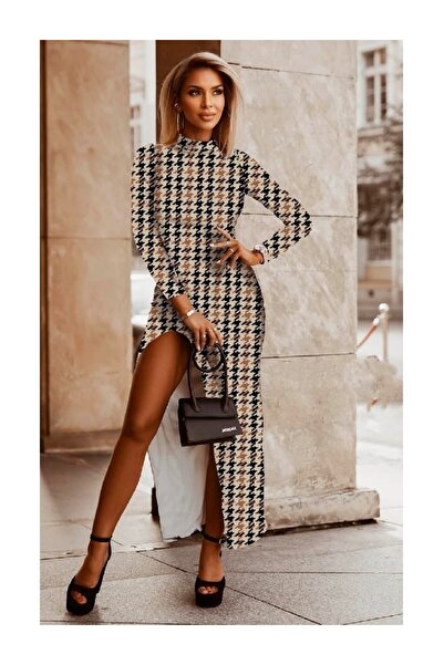 Estilo Fashion Rochie cu crapatura pe picior