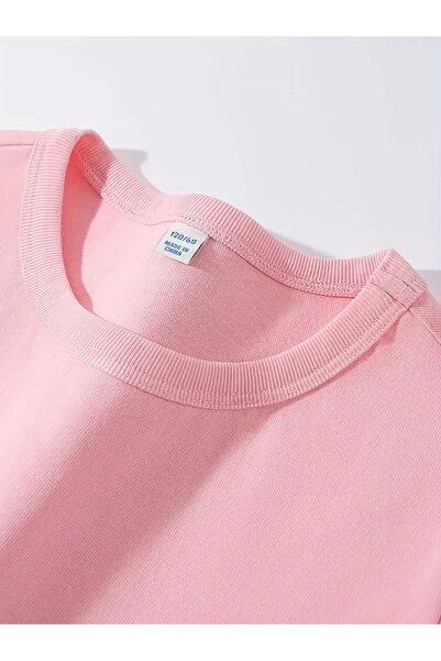 buendiakids Kız/Erkek Çocuk Milkshake Capybara Baskılı Bisiklet Yaka Eşofman Altı Takım