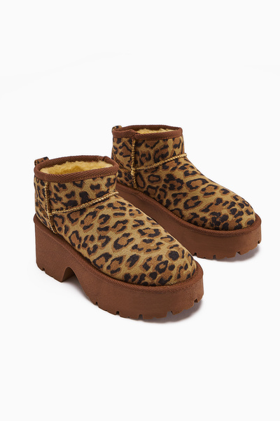 İncimoda Classic Ultra Mini New Heights Kısa Bilek Içi Kürklü Platform Taban Günlük Bot