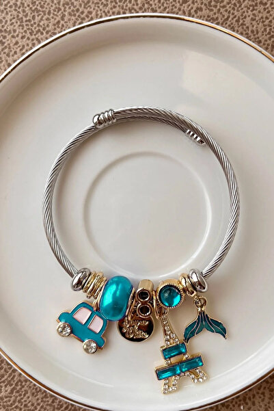 Fubena 8047 سوار فولاذي للسيارة، بتصميم ذيل الحوت وبرج إيفل