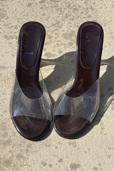 I Love Shoes Lekton Transparent Women's Heeled Slippers Light Brown