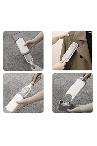 Flippy Ηλεκτροστατική βούρτσα, Flippy, 2 όψεων, αυτοκαθαριζόμενη, 33 x 7,5 cm, γκρι