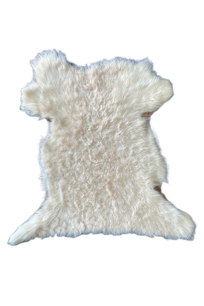 ln leather Gerçek Uzun Tüylü Koyun Postu - Naturel Uzun Tüylü Koyun Postu - D...