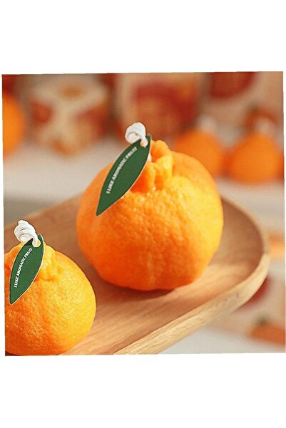 Flippy Scented Candle, Flippy, Small Orange Model, Burns 10h, 140 g, 7 x 7 cm, Orange Scent, Orange