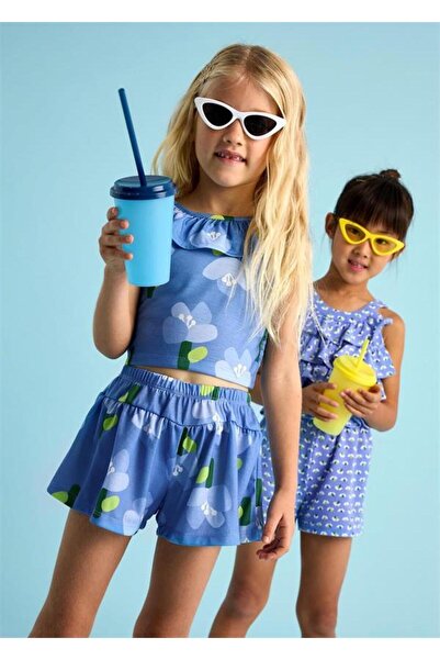 MAYORAL Girls' Summer Shorts T-Shirt 2-Piece Set 3286