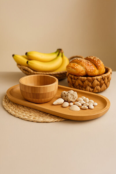 Bambuland قاعدة متعددة الأغراض من الخيزران – قاعدة لوعاء الزيت ووعاء الصلصة