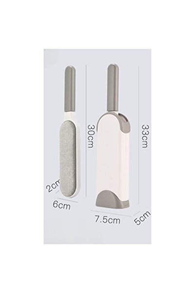 Flippy Ηλεκτροστατική βούρτσα, Flippy, 2 όψεων, αυτοκαθαριζόμενη, 33 x 7,5 cm, γκρι