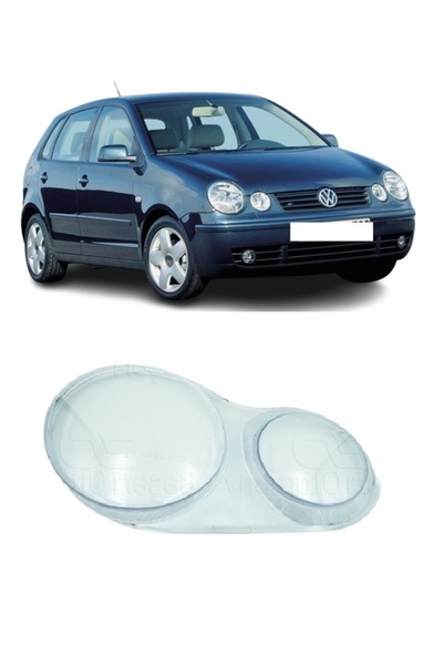 CMEPARTS Volkswagen Vw Polo 2002-2005 Uyumlu Sağ Far Camı ( Yolcu Tarafı ) 6Q...