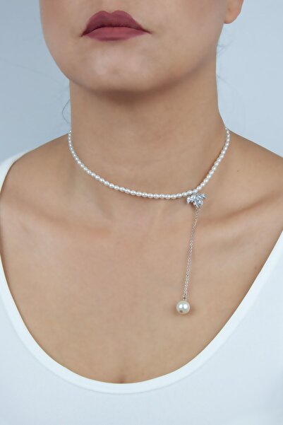 Liveyn Design Pearl Dangle Choker