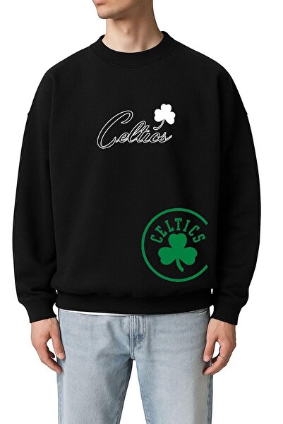 BENROMA 3 İPLİK PENYE CELTICS BASKILI UNİSEX SWEATSHIRT
