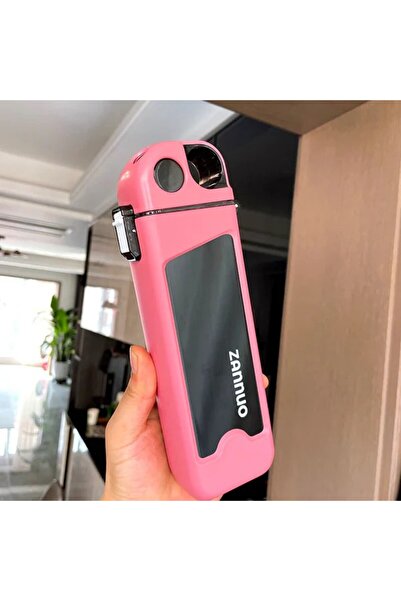 Flippy Sports Water Bottle, 350 ml, with Straw and Locking Lid, PC, Pink