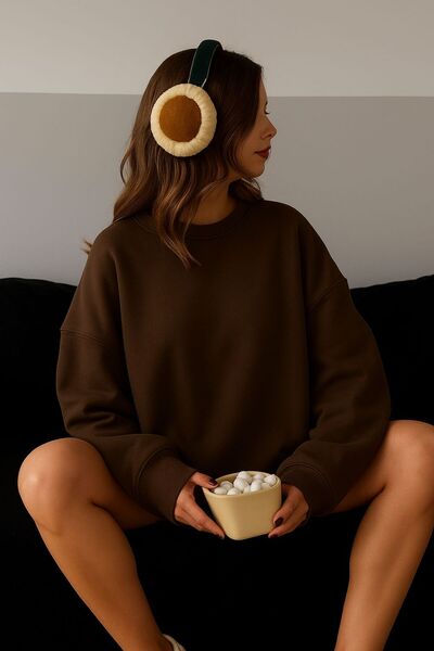 BENROMA 3 Yarn Combed Cotton Unisex Sweatshirt