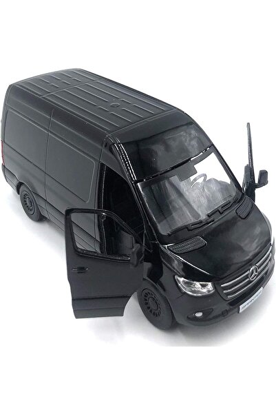 Mıncır Shop Mercedes‑Benz Sprinter 1:48 Scale Blue Die‑Cast Model – Pull‑Back, Openable Doors