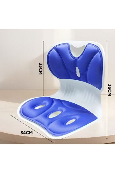 Flippy Chair Support, Flippy, Portable, Ergonomic, Pain Relief, Breathable, 36x34x33 cm, Blue