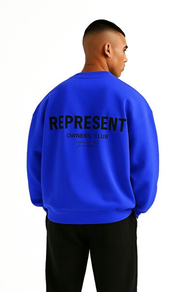 DM DOLCE MORE سترة رياضية مطبوعة للجنسين من القطن الممشط بثلاث خيوط