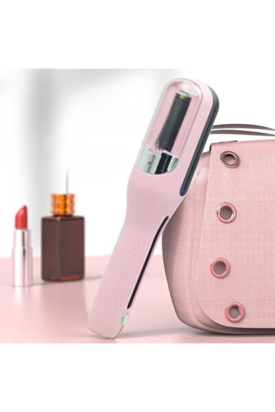 Flippy Συσκευή για ισιωτικά μαλλιά, Flippy, ίσιωμα μαλλιών, ABS+PC, μπαταρία 500 mAh, 24,8 x 5,3 x 5 cm, ροζ