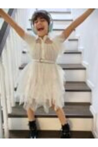 Mamboo White Tulle Dress for Girls 2-5 Years